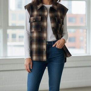 MELLODAY Flannel Vest